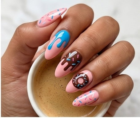 136 Soft Serve Energy Almond Nails