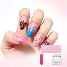 136 Soft Serve Energy Almond  Nails