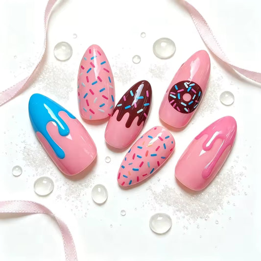 136 Soft Serve Energy Almond  Nails