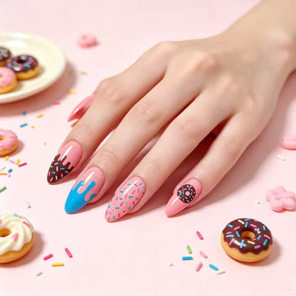 136 Soft Serve Energy Almond  Nails