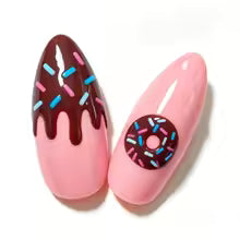 136 Soft Serve Energy Almond  Nails